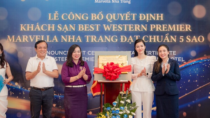 BEST WESTERN PREMIER MARVELLA NHA TRANG HOTEL RECEIVES 5-STAR RECOGNITION BY VIETNAM NATIONAL TOURISM ADMINISTRATION